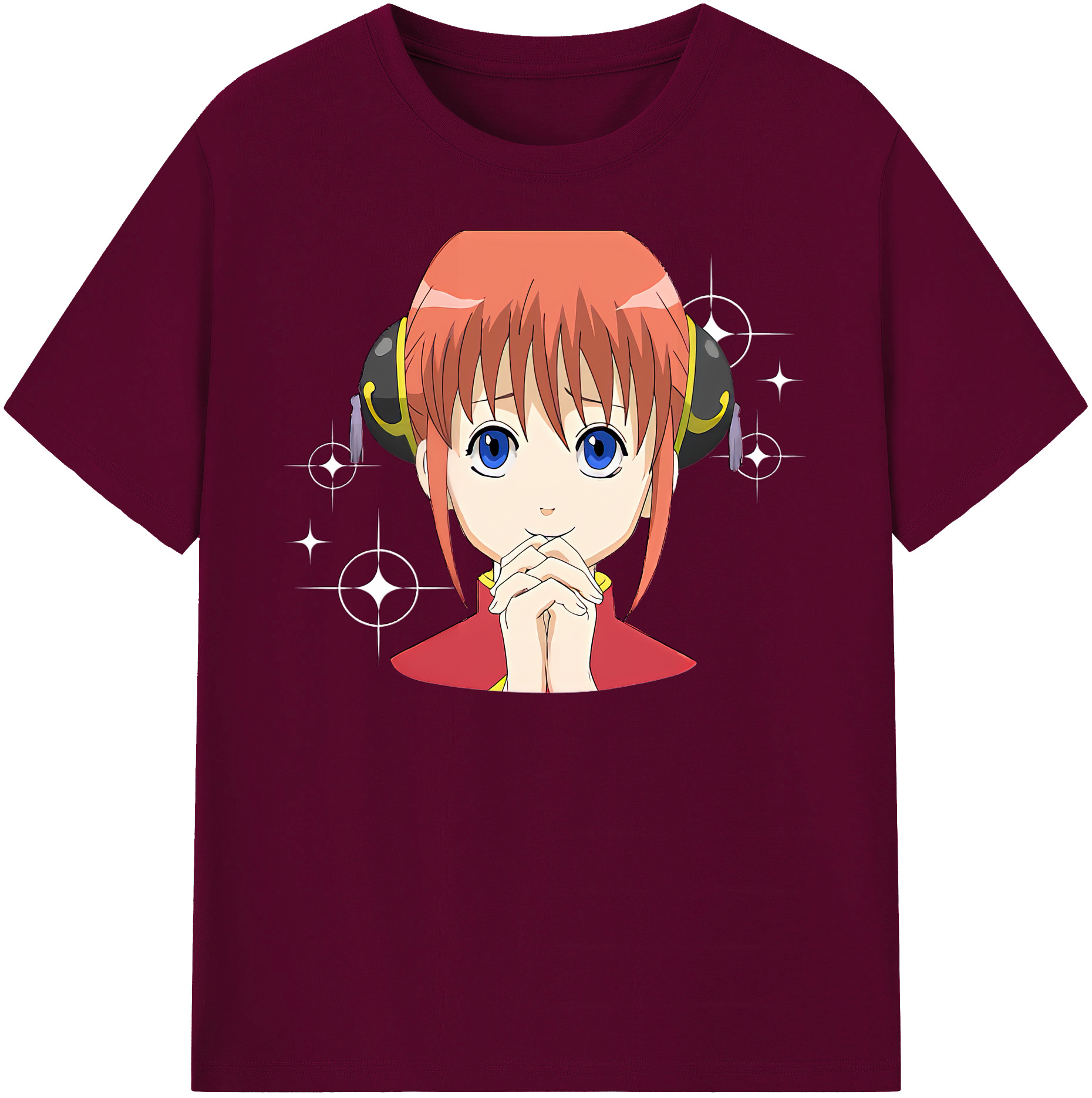（画像用） ぎんたま 坂田銀時（さかたぎんとき） 神楽 志村新八（しむら しんぱち） GINTAMA Sakata Gintoki Kagura Shimura Shinpachi レディースカジュアルプリントTシャツ（綿100％）